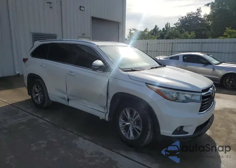 2015 Toyota Highlander Xle from USA, damaged, VIN 5TDKKRFH4FS038762
